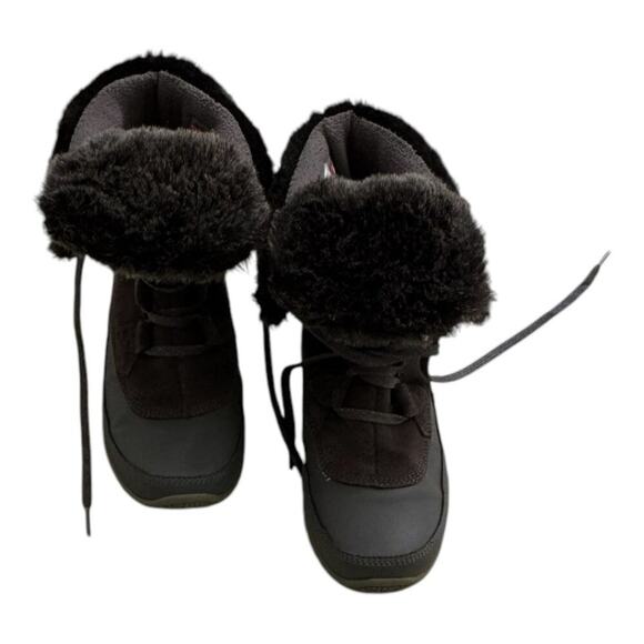 The North Face Nuptse Purna Boot Grey Brown Waterproof Lace-up Women's Size 7 - Picture 7 of 12